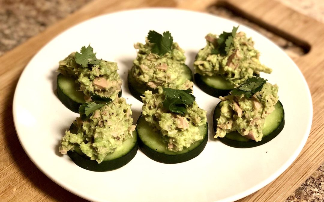 Cucumber Avocado Protein Bites